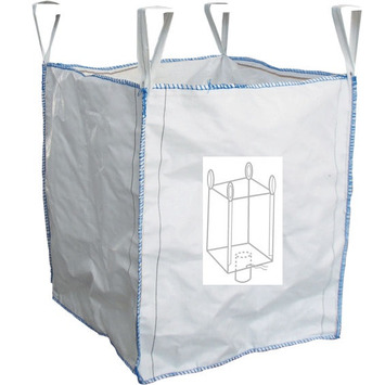 SACOS BIG BAG BLANCO 90x90x100 BOCA DESCARGA S/ROTULAR