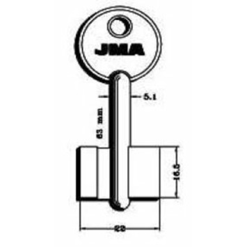 LLAVE JMA GORJA LATON 16G