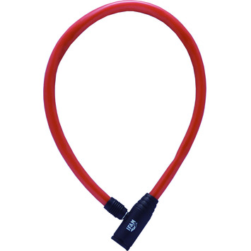 CANDADO BICI 300R\50 CABLE JUNIOR ROJO