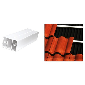 RASTREL BAJO TEJA DE PVC PERFIL 3x2x200cm (2ml) ODEM