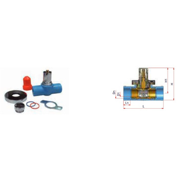 LLAVE DE PASO ESFERA COMPLETA Ø 20 PPR (termofusion) ITALSAN