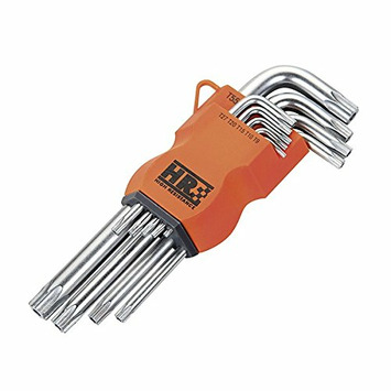 JUEGO 9 LLAVES TORX INVIOLABLE LARGAS HR Alyco 170615