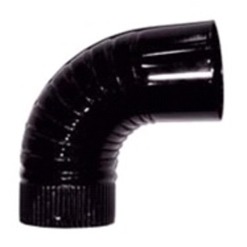 CODO S/PARED Ø 110-90º vitrificado negro THECA