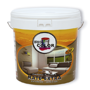 Pintura Plástica Blanco Mate Extra (antimoho)(4 litros) IRIS