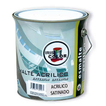 Pintura Esmalte acrílico Satinado (375ml) IRIS Blanco