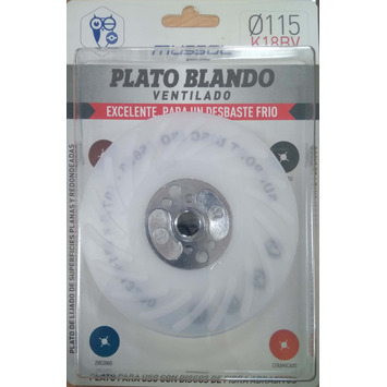 Plato Ventilado Ø 115 Amoladora (Lija) K18BV