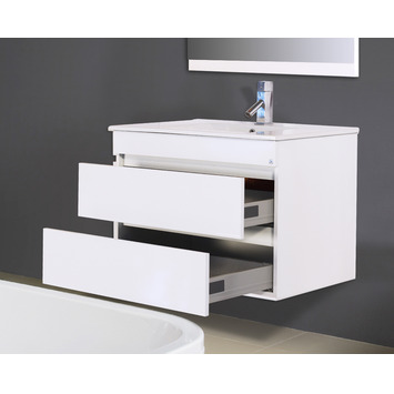 MUEBLE LONDRES 80cm blanco G2 suspendido (lav+esp+aplique) ACCUA