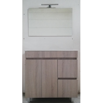 MUEBLE CASCAIS 80cm caledonia P2G2 (lav+esp+aplique) ACCUA