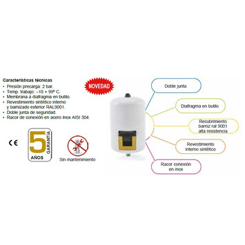 VASO EXPANSION MULTIFUNCION 40L 1"M 10B (380x460mm) POTERMIC