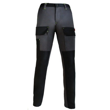 PANTALÓN GRIS-NEGRO (359) MULTIBOLSILLOS BIELASTICO "STRETCH"