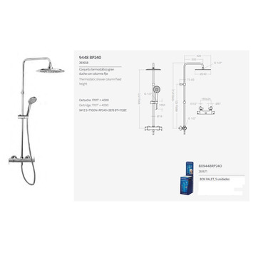 GRAN DUCHA BLAUTHERM 9448 RP300 (termost+columna fija) R.S.