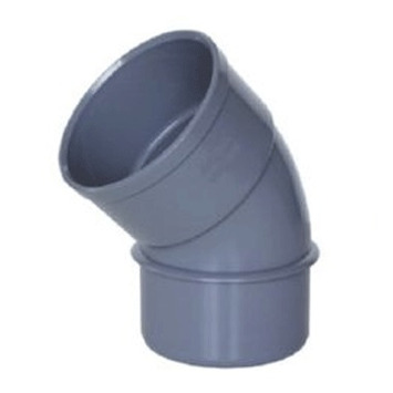 CODO HH Ø 125-45º PVC ADEQUA