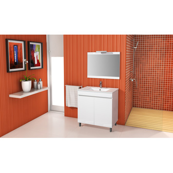 MUEBLE ANCORA 60cm blanco P2 (lav+esp+aplique) ACCUA