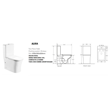 PACK INODORO ALOIA (tanque+tapa+taza)