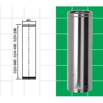 TUBO inox D/PARED Ø 150-460mm DINAK