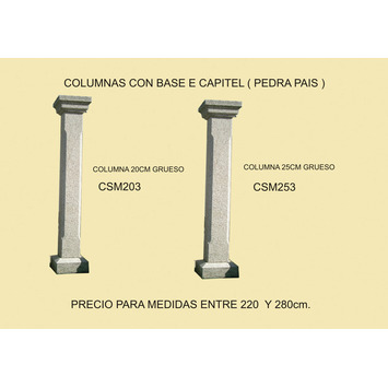 COLUMNAS PIEDRA MOD.CSM253 LOFRE