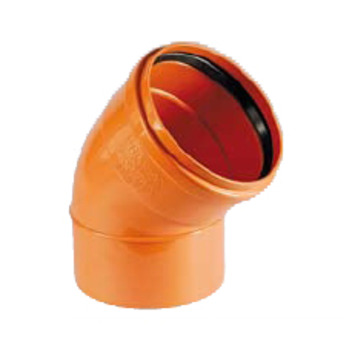 CODO HM Ø 160-45º PVC "NARANJA" CJE-41 CREARPLAST