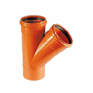 DERIVACION SIMPLE HM Ø 160-45º PVC "NARANJA" TJE-41 CREARPLAST