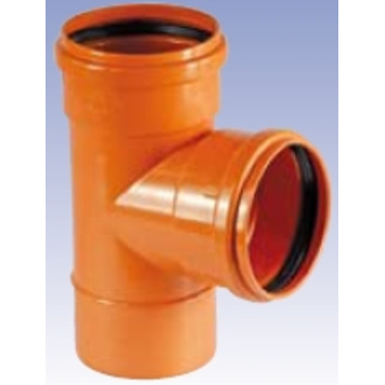 DERIVACION SIMPLE HM Ø 200-87º PVC "NARANJA" TJE-82 CREARPLAST