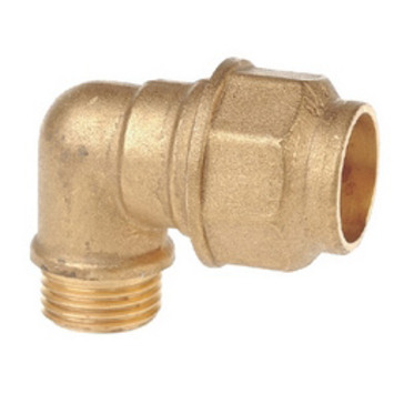 ENLACE ACODADO 90º ROSCA/M Ø 50-11/2" LATON (para polietileno) ARCO