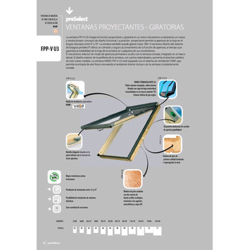 VENTANA GIRATORIA FPP-V U3 (V40P) preSelect 78x98 FAKRO