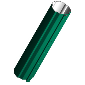 POSTE CREMALLERA PLAST.VERDE Ø 50/1.2mm h 1.25m.(FAMAVI