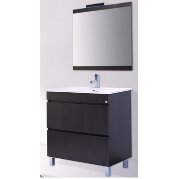 MUEBLE LONDRES 80cm blanco G2 (lav+esp+aplique) ACCUA