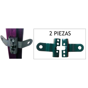 SOPORTE ESQUINERO PLAST. 2pz.(poste cremallera) (FAMAVI)