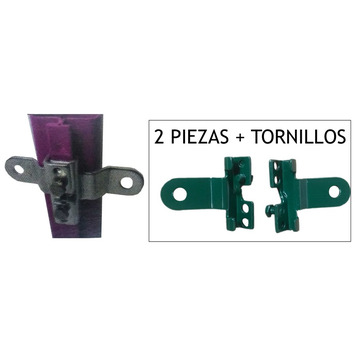 SOPORTE REFUERZO PLAST. 2pz.(poste cremallera) (FAMAVI)