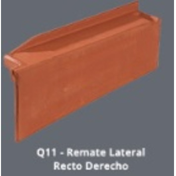 REMATE LATERAL DCHO RECTO TEJA MIXTA PEQ.ROJA ESCANDELLA Q11R