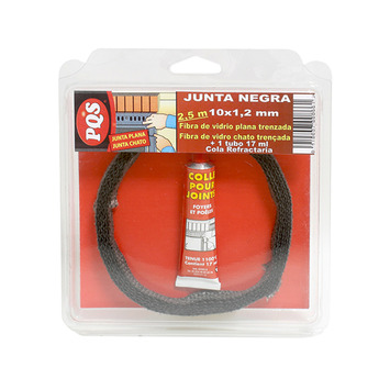 JUNTA PLANA 15 mm CRISTAL FIBRA DE VIDRIO (blister) PQS