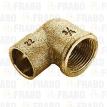 Codo laton para cobre rosca "H" 1/2x12 RB4090