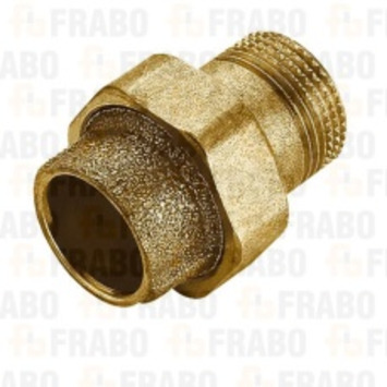 Racor 3 piezas laton para cobre "M" junta conica 1/2x12