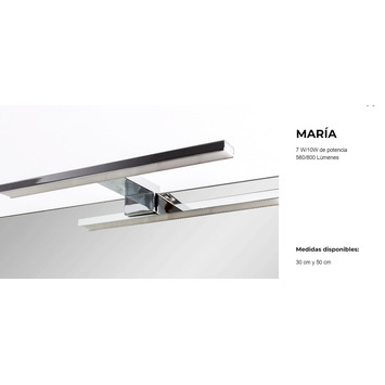 APLIQUE LED (mueble baño) MARIA 50cm 10w GENEXIA