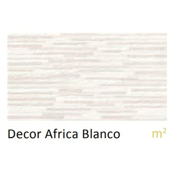 AZULEJO DECOR 33.3x60 AFRICA BLANCO (caja 1.20m2) NOVOGRES