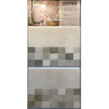 AZULEJO P.B.RECT. DECOR OYSTER 33,3x100 WARM ECOCERAMIC