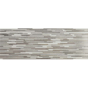 AZULEJO P.R. DECOR PITT 25x70 RLV SHADYSIDE PERLA ECOCERAMIC