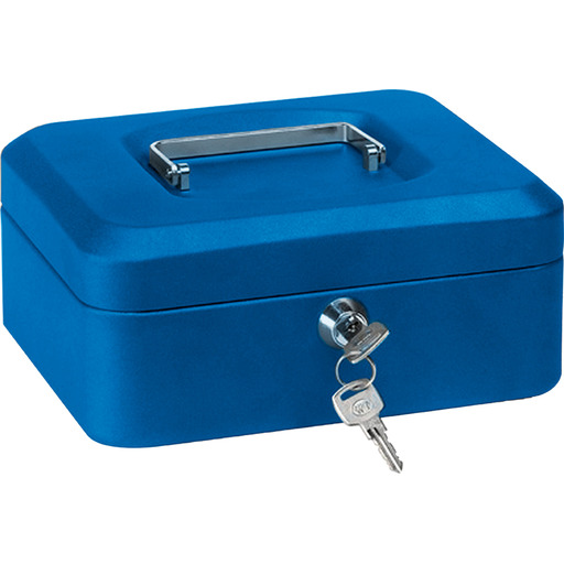 CAJA CAUDAL LLAVE+BAND.152X115X80 AZUL