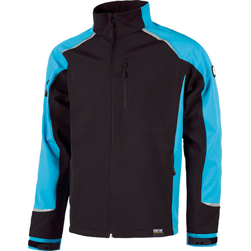 CHAQUETA WORKSHELL S9498 NGR/AZUL T-XL