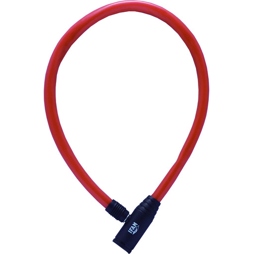 CANDADO BICI 300R\50 CABLE JUNIOR ROJO