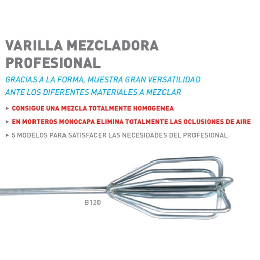 VARILLAS MEZCLADORAS - BATIDOR Ø 148x600mm M-14 (Universal) MUSSOL