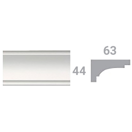 Molduras yeso M103B/4 63x44x1250mm PLACO
