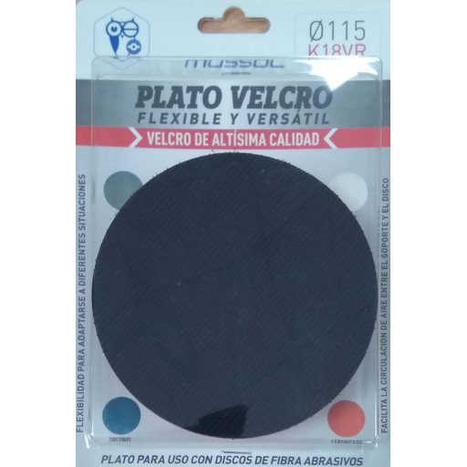 Plato Velcro Ø 115 Amoladora (Lija) K18VR