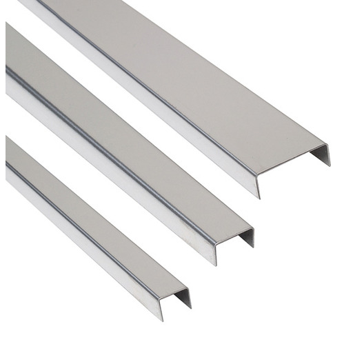 LISTELO TIPO ""U"" BRILLO inox-304 8x15x2600mm.LAC15IB ALUMACER"