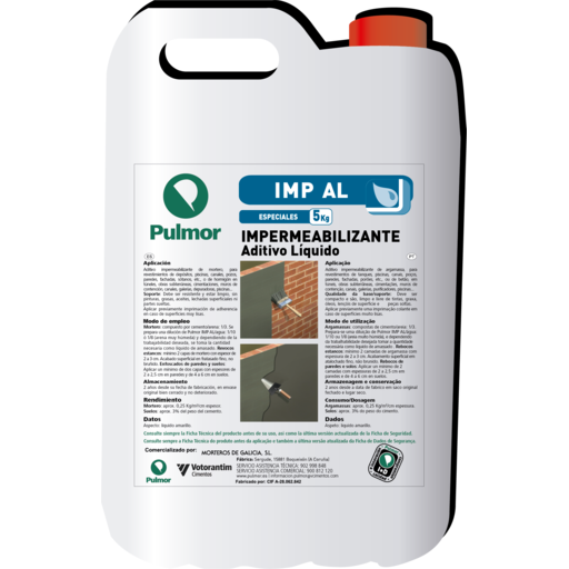 Impermeabilizante - Aditivo Liquido IMP-AL 5Kg PULMOR