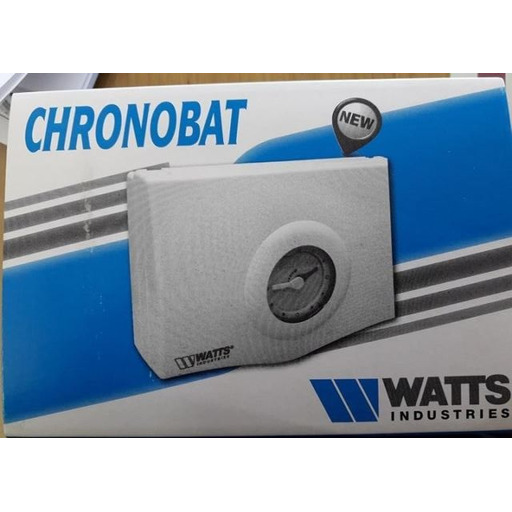 Cronotermostato ambiente CHRONOBAT DAILY c/ bateria Ref.PO6090 WATTS