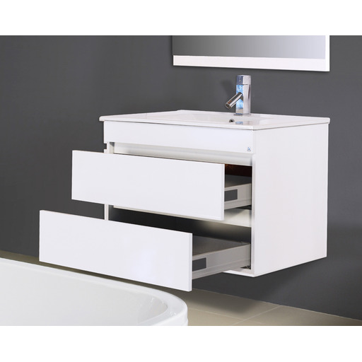 MUEBLE LONDRES 80cm blanco G2 suspendido (lav+esp+aplique) ACCUA