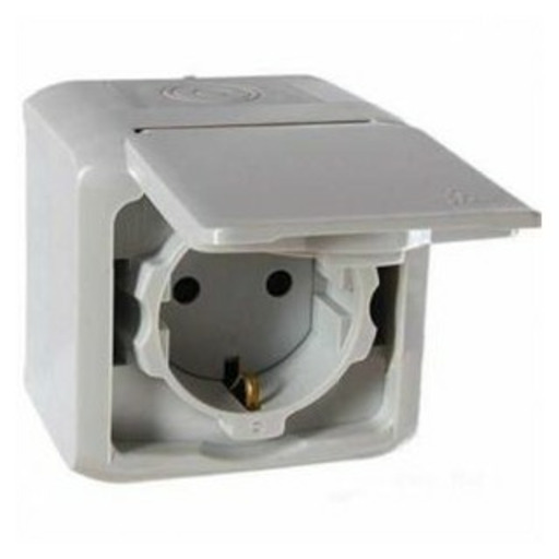 INTERRUPTOR DOBLE CONMUTADOR GRIS FORIX IP44 782381 LEGRAND