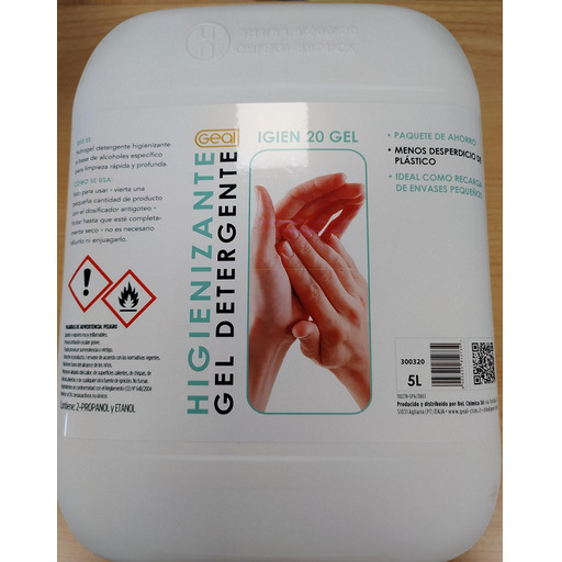 GEL HIDROALCOHOLICO (garrafa 5l)