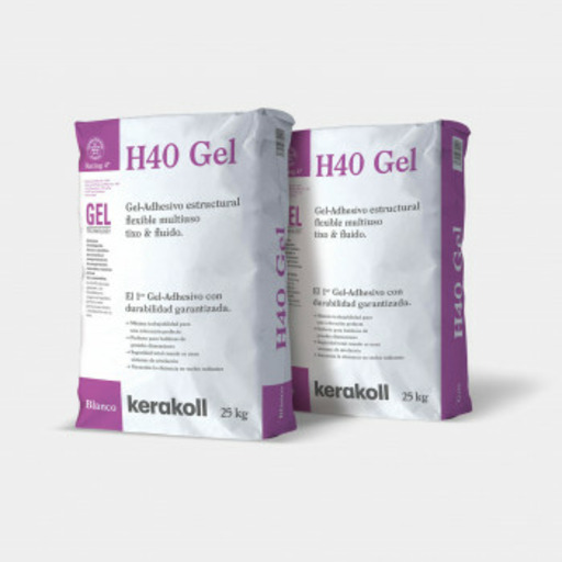 H-40 GEL BLANCO (saco 25kg) Palet 42 sacos KERAKOLL